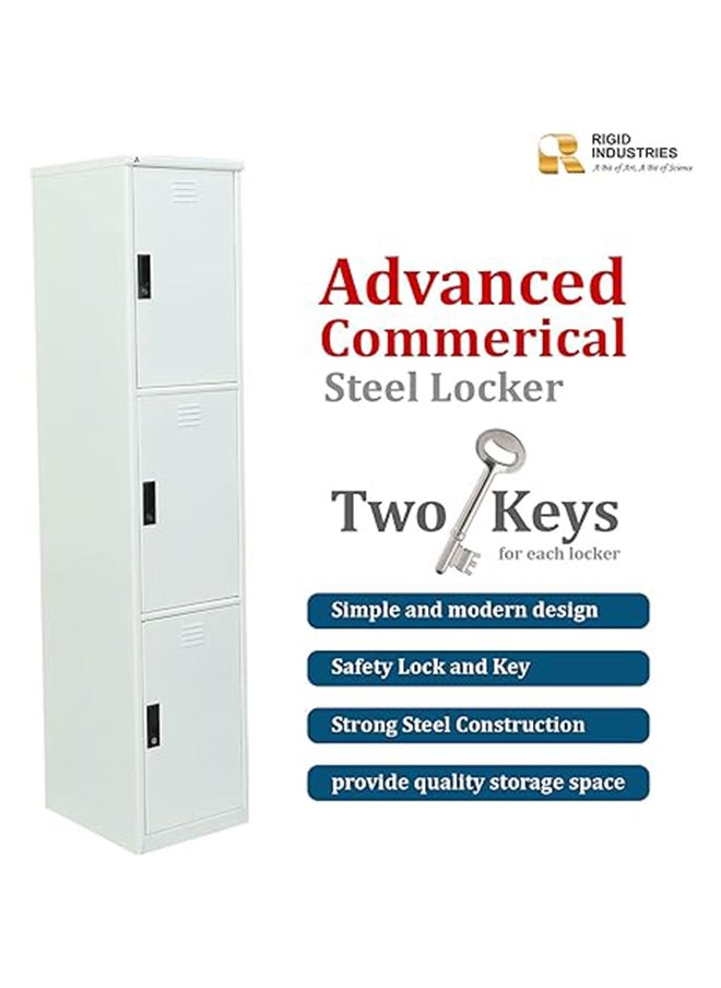 Steel Curved 3 Doors Locker White 180x38x46.5cm - pzsku/ZD67C713352B66F5EDB33Z/45/_/1715801690/345d76a3-d7e8-42d6-acbe-3f0ac1a82da0