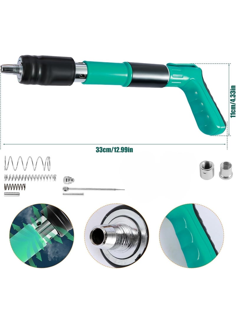 Yougov Yougov 5 Gears Manual Steel Nails Gun Tool with 50 Round Nails Concrete Nail Gun Rivet Tool Portable Manual Silencing Wall Nail Gun for Cement Wall Household Meatalworking  - Image 3