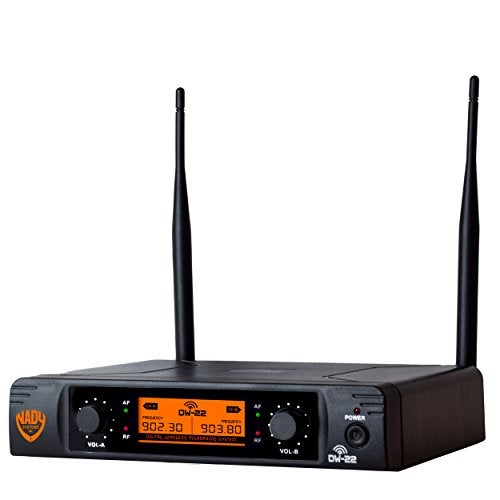 Nady DW-22 Dual Digital Wireless Handheld Microphone System – Dual fixed UHF frequency – Ultra-low latency with QPSK modulation - Dual XLR and mixed ¼” outputs - Image 3