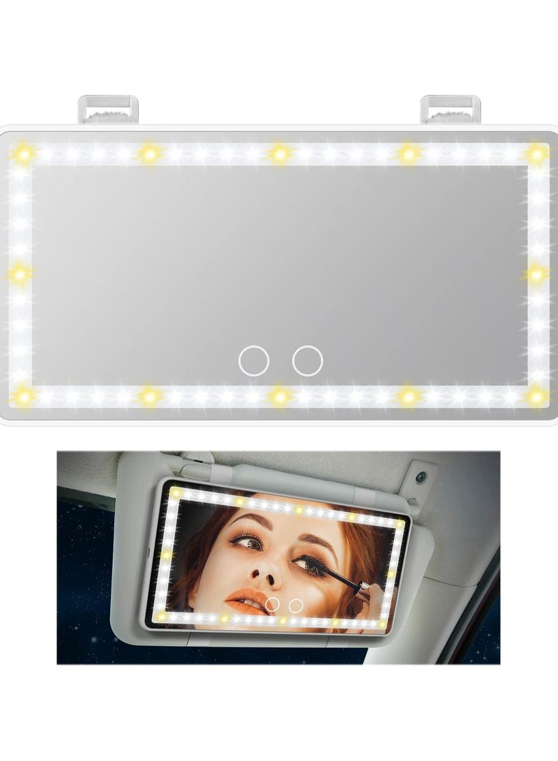 zenvo X Compact Car Mirror for Beauty on the Move – White LED Light  - Image 3