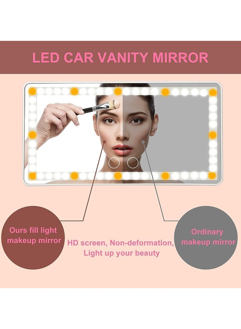 zenvo X Compact Car Mirror for Beauty on the Move – White LED Light  - Image 4