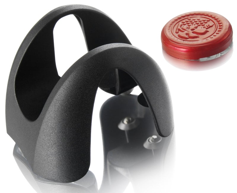Vacu Vin Foil Cutter - Black - Wine Foil Cutter for Bottles & Foil Remover - 4 Stainless Steel Cutting Wheels - Ergonomic, Compact & Lightweight Design - Image 3