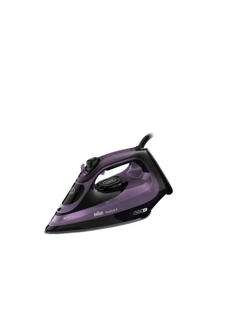 Braun TexStyle 9 Steam Iron, 3100W,  SI 9661 Violet 330 ml 3100 W SI 9661 VI Violet - Image 1
