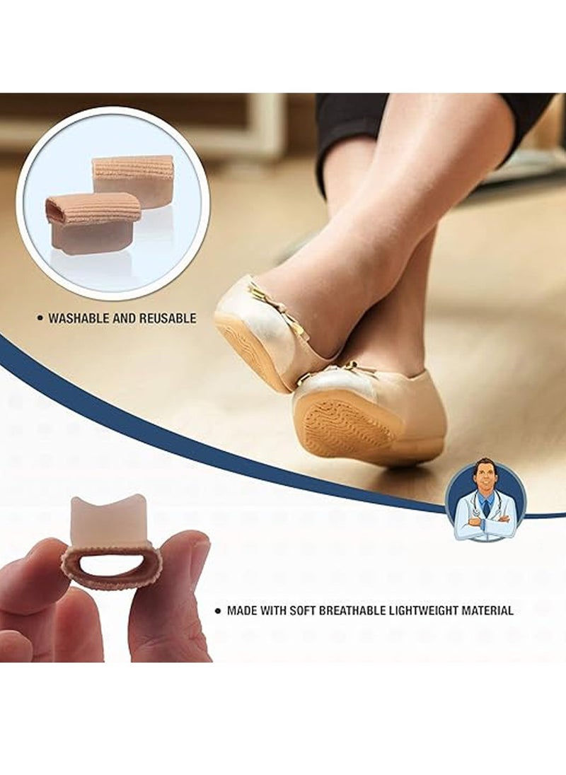Dr.Koyama 4 Bunions Orthosis Relief Pads Bunion Toe Separator Spacers Gel Hair Straightener Bunions Splints Night Protection Cuffs for Bunions Foot Pain Relief for Bunions for Men and Women Bunions Foot Pain Relief for Bunions Valgus, Big Toe Joints, Hammer Toes, Gift Pair of Gel Pads to protect Bunions Toe Straighteners  - Image 2