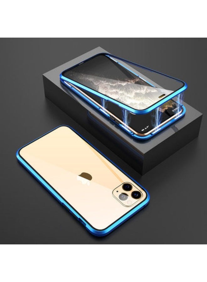 general Case Compatible with IPhone 16 Pro Max 2024 Double Sided High-definition Glass Case, with Metal Frame, Built In Magnetic, Multiple Protections - Image 2