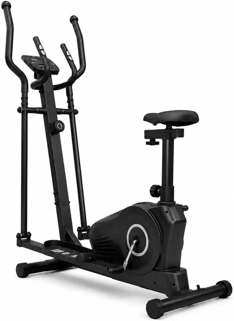 Elliptical Trainer with Super Quiet Magnetic Driving System, with Electromagnetic Resistance 8 Resistance Levels