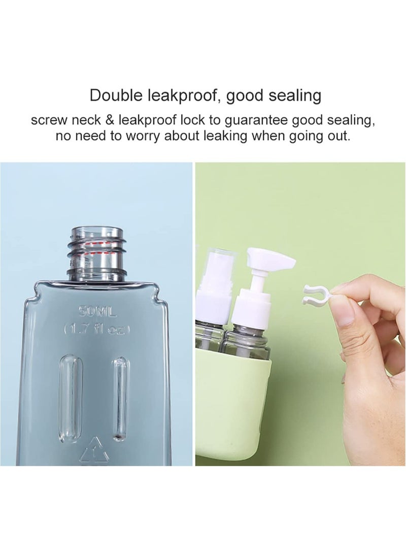 KHAJUL Travel Accessories Travel Bottles for Toiletries, Travel Containers with Labels, Leak Proof Containers for Toiletries (Blue) - Image 5