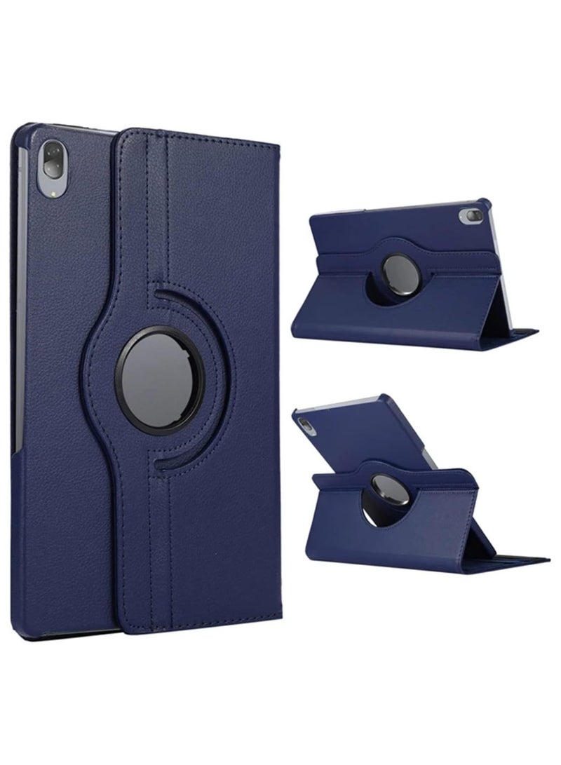 Case Compatible with Honor Pad 8 2022 Case Cover 12 inch Multifunctional Leather Cover Swivel Unique Stand Anti-Fall Auto Sleep/Wake (Blue) - Image 1