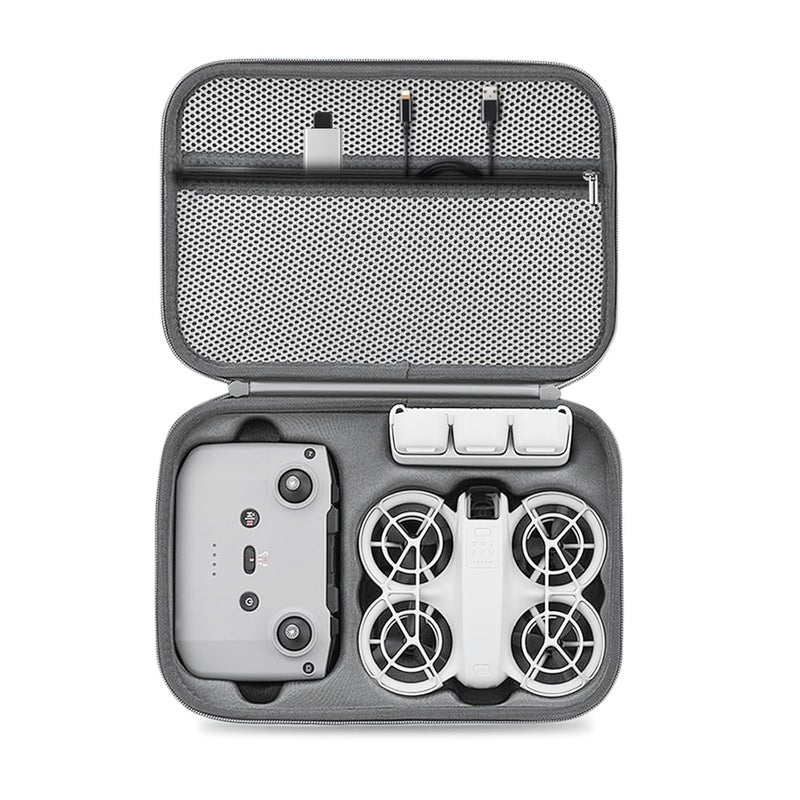 Careflection Neo Case Portable PU Storage Protective Bag Waterproof Travel Hard Case for DJI Neo Fly More Combo Accessories - Image 1