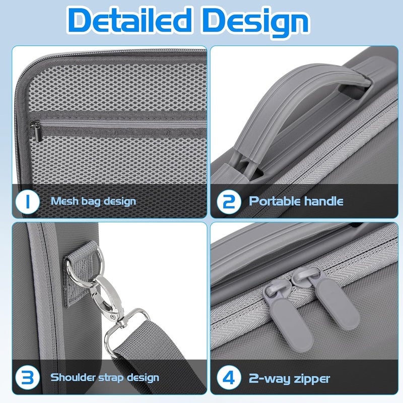 Careflection Neo Case Portable PU Storage Protective Bag Waterproof Travel Hard Case for DJI Neo Fly More Combo Accessories - Image 5