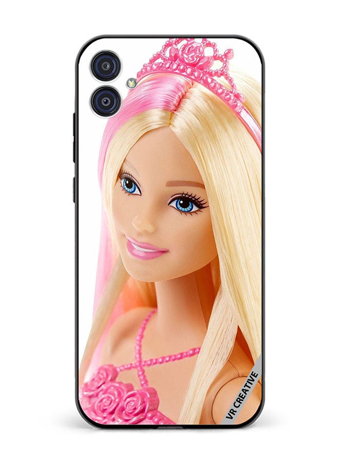 VR CREATIVE Protective Case Cover For Samsung Galaxy M04/F04 Barbie With Hair Design Multicolour - Image 1