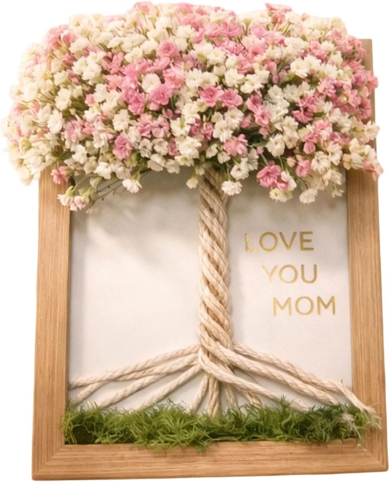 Creative Flower Frame for Mom Birthday Christmas Party Activity Small Home Decoration Family Photo Wooden Photo - Image 1