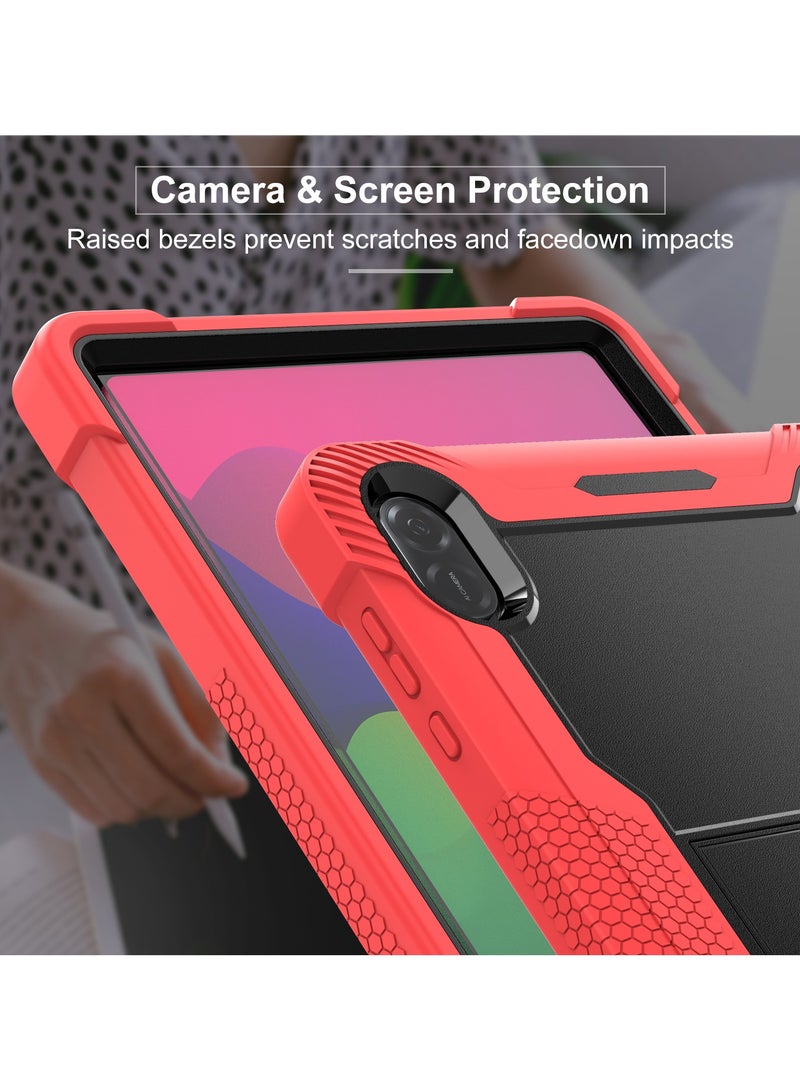 Case for Honor pad x8a/x8a lte (11 inch) (2024), Silicone Thickened Anti-fall Tablet Case with Stand, Anti-friction Kids-Friendly Protective Cover for Honor pad x8a/x8a lte - Image 2