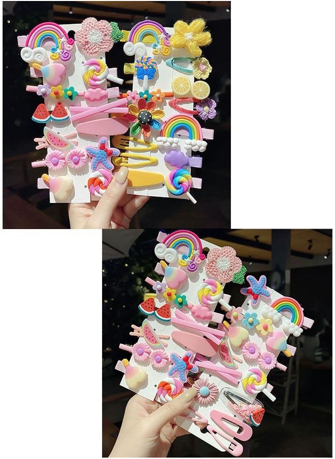 ZCM-HAPPY 114 Piece Sets Various Hair Clips Hair Band Hair Rings for Children Girls Toddlers  - Image 3