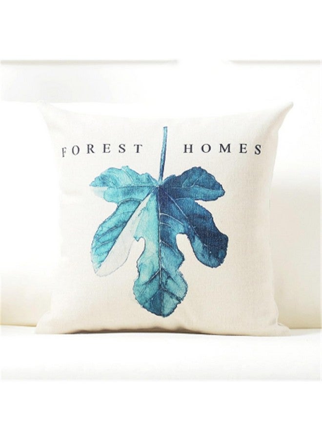 AEROHAVEN Polyester Premium Set Of 5 Nature Digital Printed Hand Stitched Throw Pillow/Cushion Covers - Cc229 - (16 X 16 Inch), Blue - Image 3