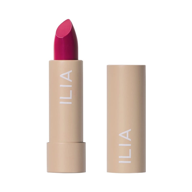 ILIA - Color Block Lipstick | Non-Toxic, Vegan, Cruelty-Free, Hydrating + Long Lasting, No Budge Color with Full Coverage (Knockout (Bold Magenta With Cool Undertones), 0.14 oz | 4 g) - Image 1