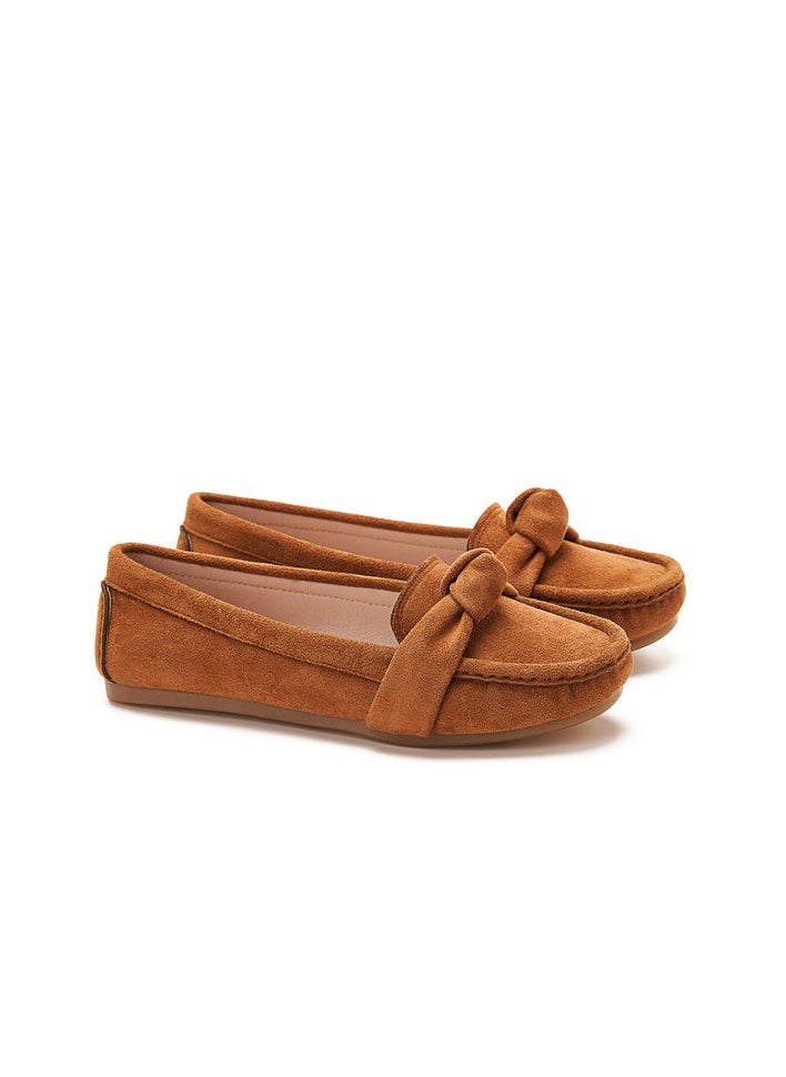 TGS Knot Suede Loafers  - Image 1