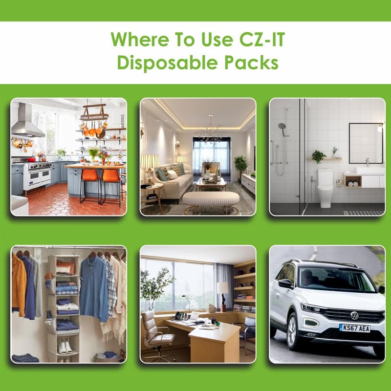 CZ-IT ABZORB-IT CZ-IT Disposable Moisture Absorber, 300 g, Pack of 3 - Image 4