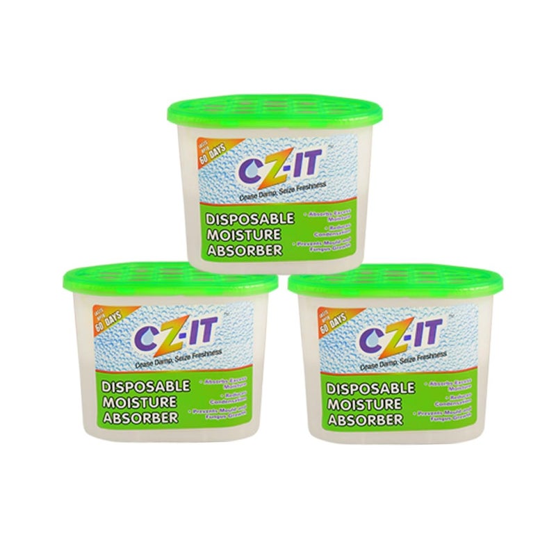 CZ-IT ABZORB-IT CZ-IT Disposable Moisture Absorber, 300 g, Pack of 3 - Image 5