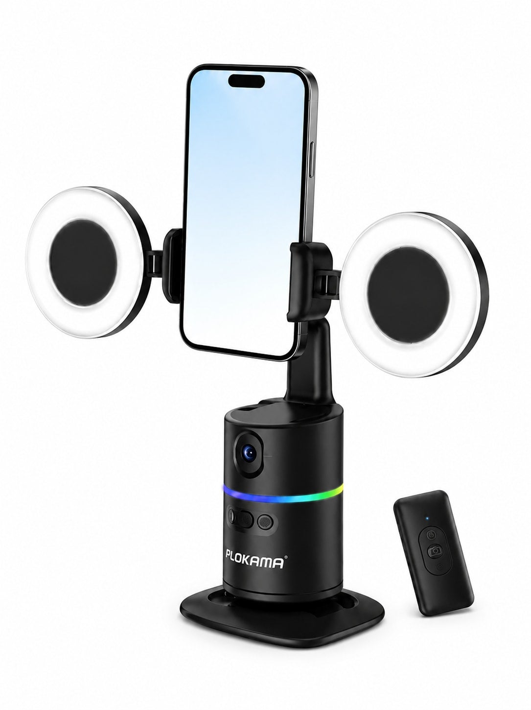 بلوكاما Plokama Gimbal With 360 Rotating Led Light And Adjustable Angle auto-a20 Pro