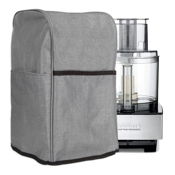 FOOD PROCESSOR COVER WITH STORAGE POCKETS FOR LARGE CUSTOM 1114 CUP PROCESSOR KITCHEN APPLIANCE COVERS FOR KITCHEN COUNTER