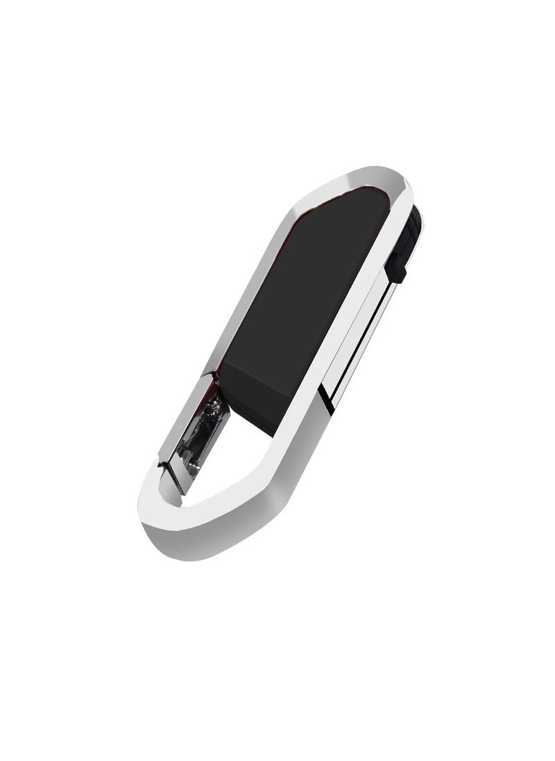 AROAQ USB Flash Drive, Portable Metal Thumb Drive with Keychain, USB 2.0 Flash Drive Memory Stick, Convenient and Fast Pen Thumb U Disk for External Data Storage, (1pc 8GB Black)  - Image 1