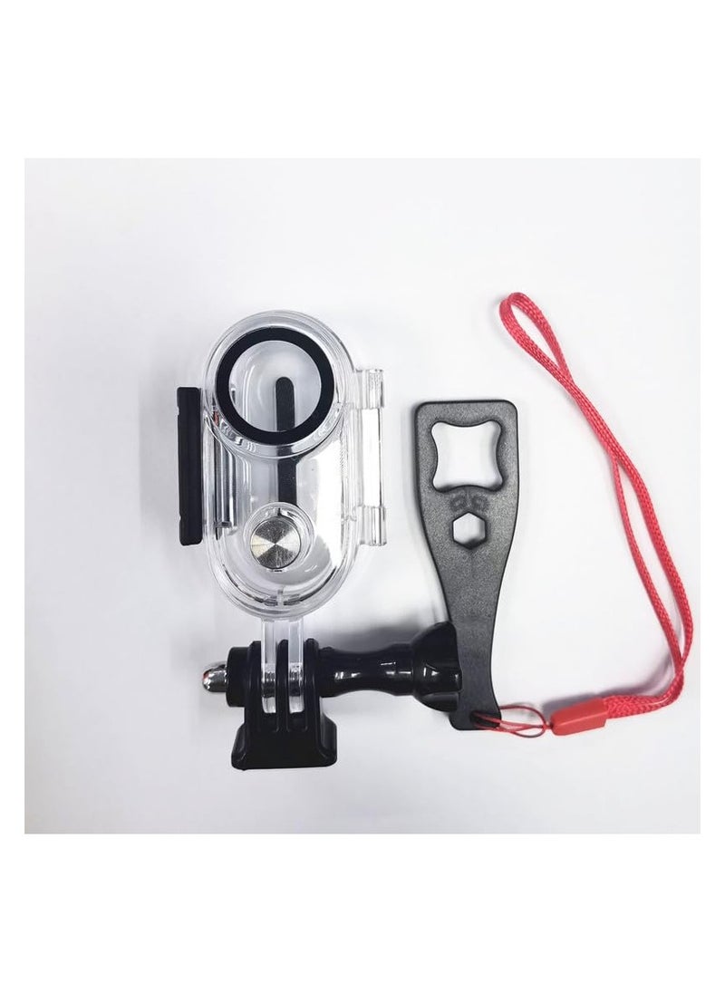 PULUZ - Coyktonty Dive Case Waterproof Case for Insta360 GO 3/GO 3S,Underwater Diving Protective Shell 40M with Bracket Accessories - Image 1