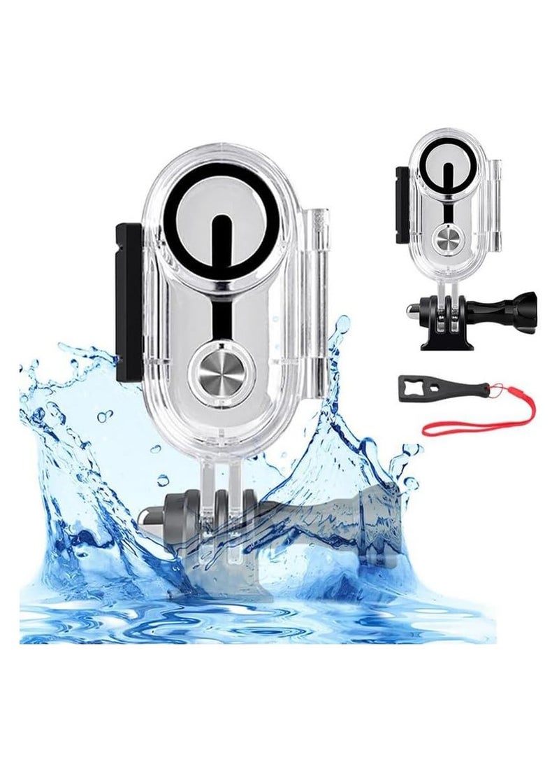 PULUZ - Coyktonty Dive Case Waterproof Case for Insta360 GO 3/GO 3S,Underwater Diving Protective Shell 40M with Bracket Accessories - Image 1