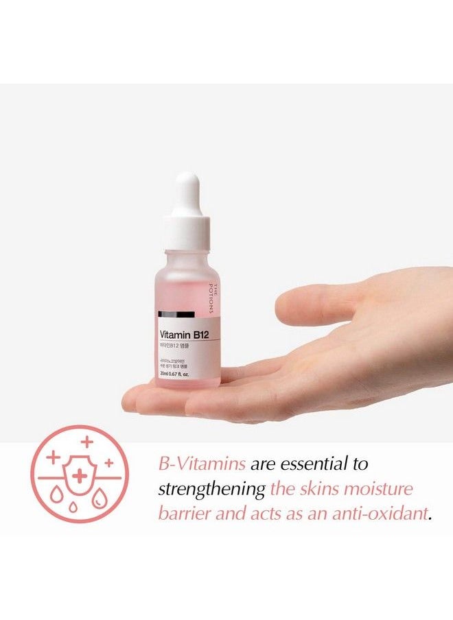 THE POTIONS Vitamin B12 Facial Ampoule L Revitalize Uneven Skin Tone Collagen Booster Elasticity L Korean Skincare Crueltyfree Hypoallergenic 20Ml  - Image 3