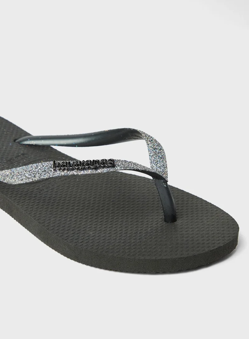 havaianas Slim Glitter Ii Flip Flops