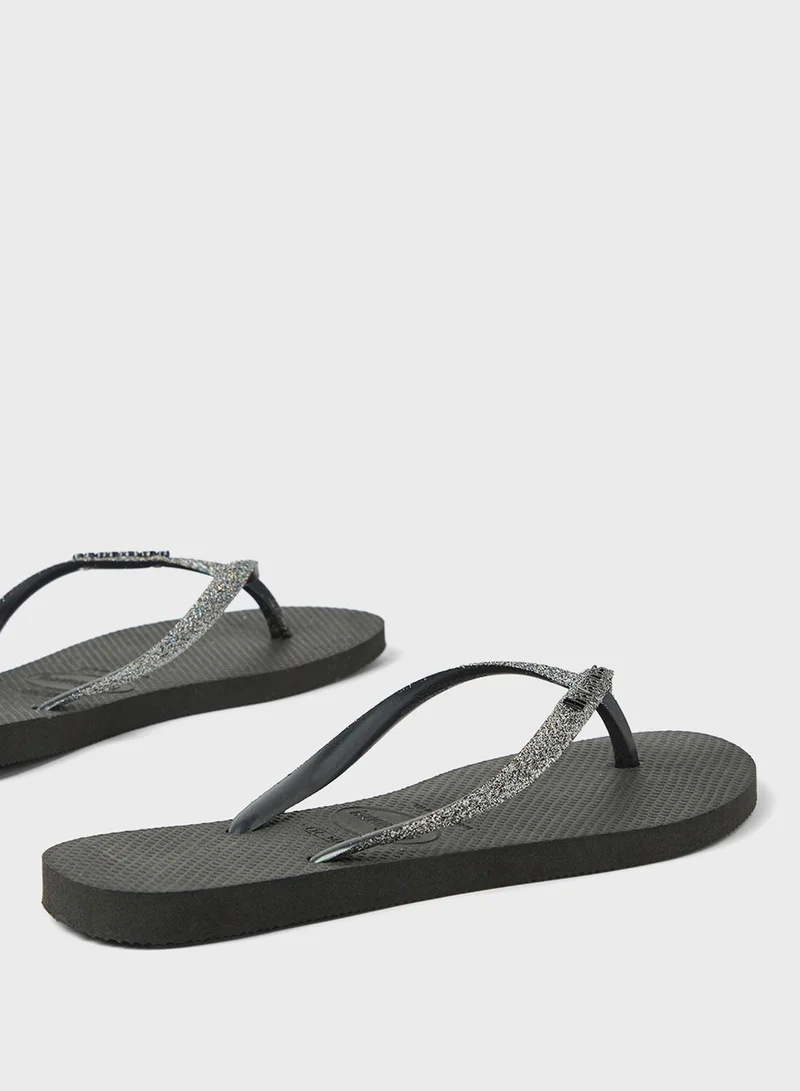havaianas Slim Glitter Ii Flip Flops