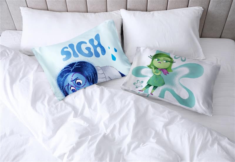 Jay Franco Disney Pixar Inside Out Sadness Satin Pillowcase - Standard Size 20x30 Inch Silky Soft Blue Premium Pillow Cover - Image 4