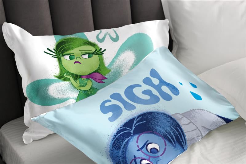 Jay Franco Disney Pixar Inside Out Sadness Satin Pillowcase - Standard Size 20x30 Inch Silky Soft Blue Premium Pillow Cover - Image 5