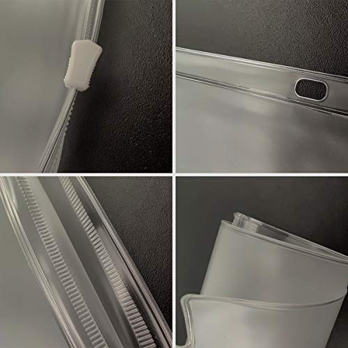YoeeJob 3 Holes Clear PVC Zipper Binder Pocket Insert Pages Letter Size, 8 1/2" x 11 Loose Leaf Binder Filing Storage Bags 15 Per Pack - Image 3