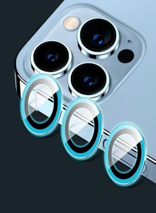 Next Next Store 9H Tempered Glass Camera Lens Protector Compatible with iPhone 13 Pro Max & 12 Pro Max (13 Pro Max, Blue)