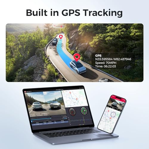 LINGDU LD02 5K On Dash Cam 5G WiFi with Free 64GB Card, 4K+2K Front and Rear Dual Dashcam 170° WDR IR Night Vision, 24H Parking Mode G-Sensor 3" Build-in GPS, Max Up Support to 128GB, Easy to Install - Image 5