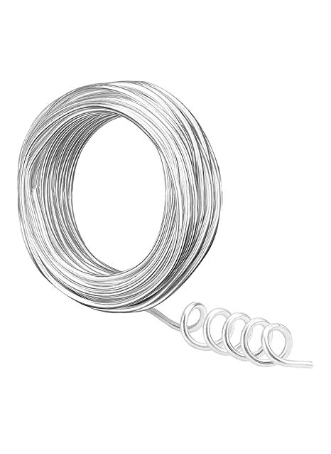 SKALA Skala 65 Feet Silver Aluminum Wire 3 mm Thickness Bendable Metal Craft Wire for Making Dolls Skeleton DIY Crafts Very Flexible To Use 20 Meters  - Image 2