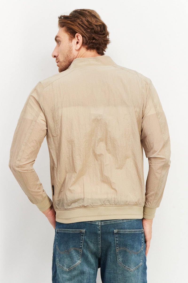 Sorbino Men Textured Bomber Jacket, Beige - Image 2