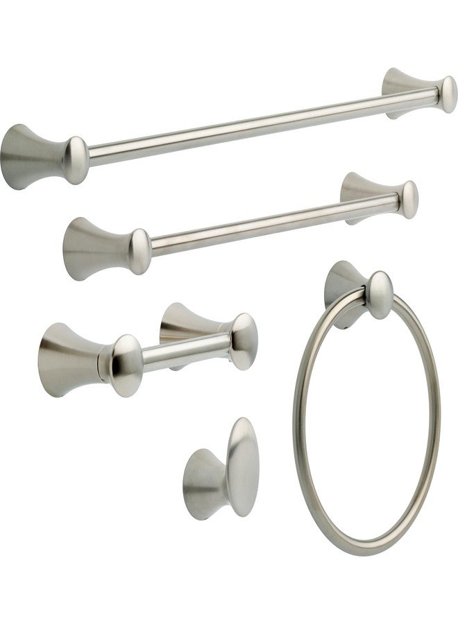 Delta Lahara (1-Pack) 18'' Towel Rack for Bathroom Brilliance Stainless Steel Towel Bar for Bathroom Wall Towel Holder Rod Wall Mounted 73818-SS - Image 2