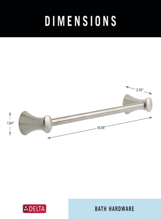 Delta Lahara (1-Pack) 18'' Towel Rack for Bathroom Brilliance Stainless Steel Towel Bar for Bathroom Wall Towel Holder Rod Wall Mounted 73818-SS - Image 5