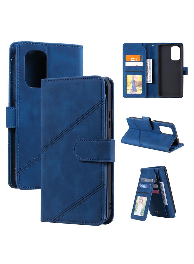 Case For Xiaomi Redmi K40 / K40 Pro Skin Feel Business Horizontal Flip PU Leather Case with Holder & Multi-Card Slots & Wallet & Lanyard & Photo Frame