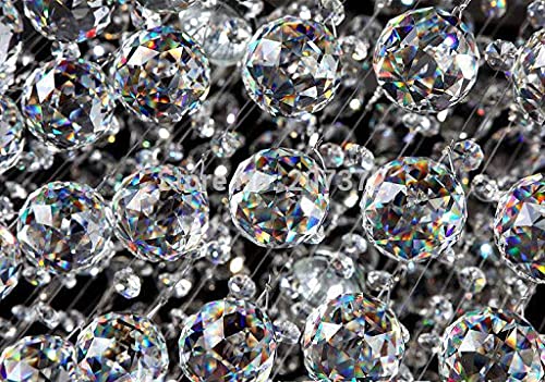CRYSTA WORLD Crystal Prism Suncatcher Size 30 mm White Beaded Glass Art Hanging Crystal Sun Catcher Prism Ball for Christmas Tree Decoration and Car Pendants (White) - Image 4