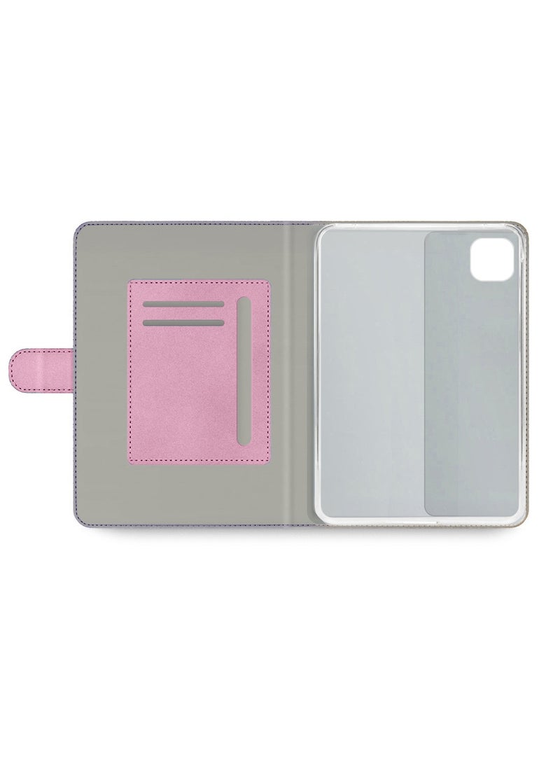 OMAKER Honor Pad X9a 11.5 4G 2025 PU Leather Magnetic Closure Flip Case Cover (TCFPSR) - Light Pink - Image 3