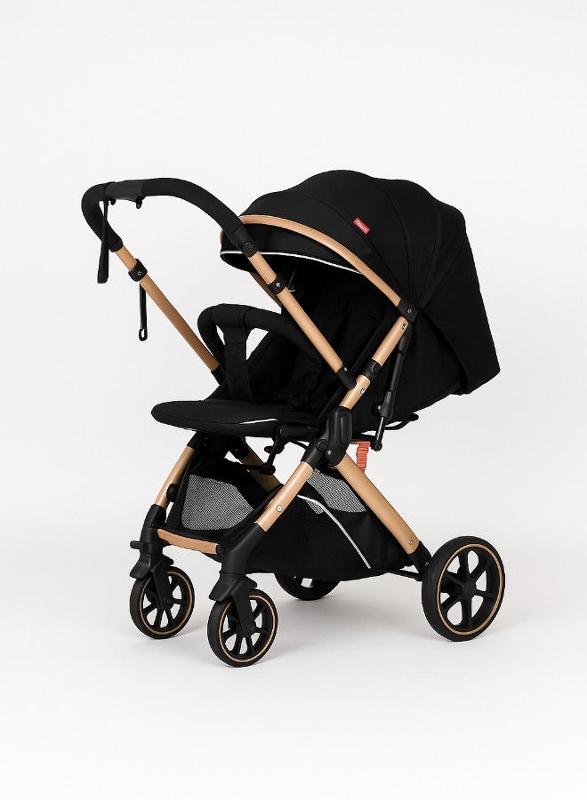 Belecoo One-Hand Foldable Stroller - Travel-Friendly, with Detachable Safety Bar & Air-Passing System - Image 2