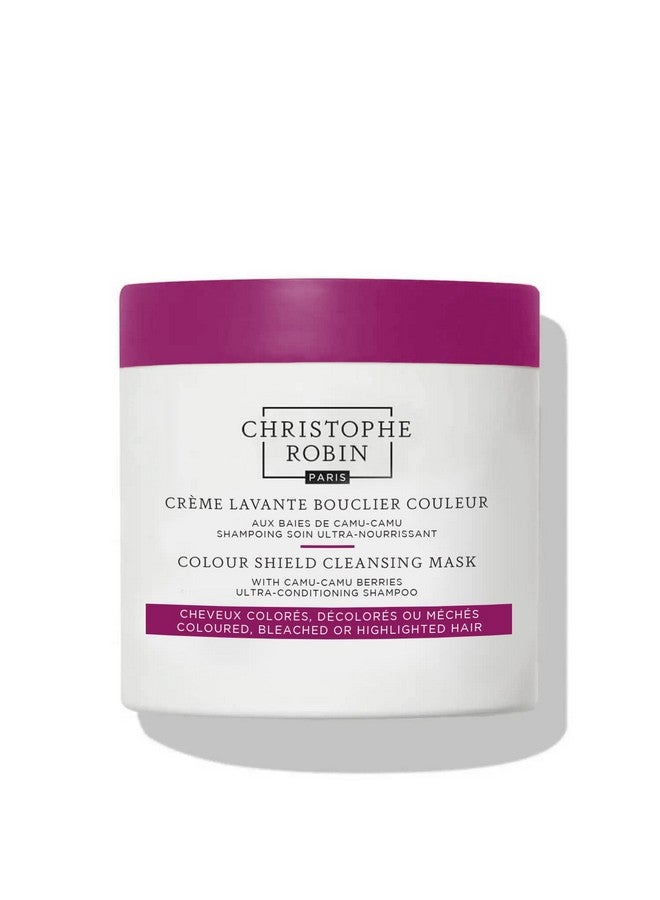 Christophe Robin Color Shield Cleansing Mask With Camu Camu Berries for Color-Treated Hair - Low-foaming 8.4 fl. oz - Image 1