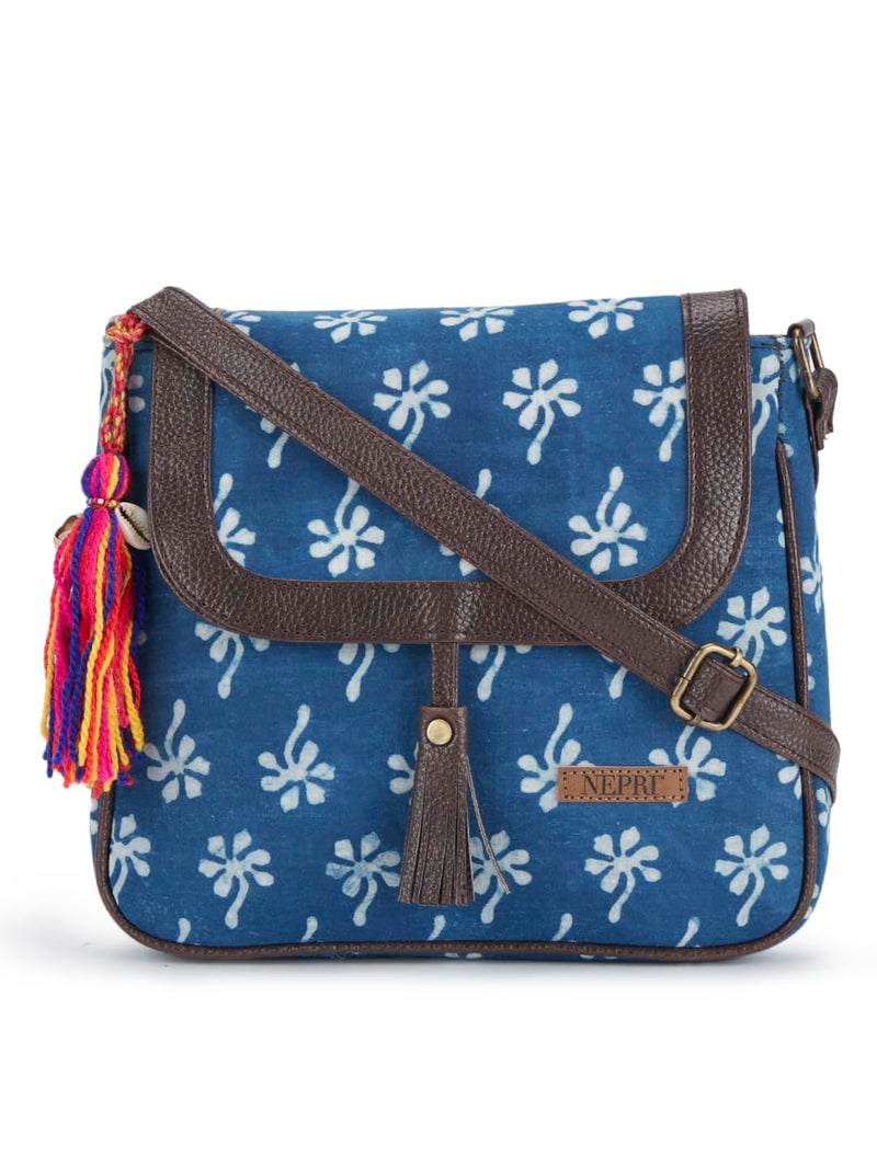 NEPRI Printed Sling Bag | Crossbody Bags for Women Girls | Women's Handbags | Stylish | Vegan Leather Bag | Travel & Office Use | Purse and Wallet - Image 1