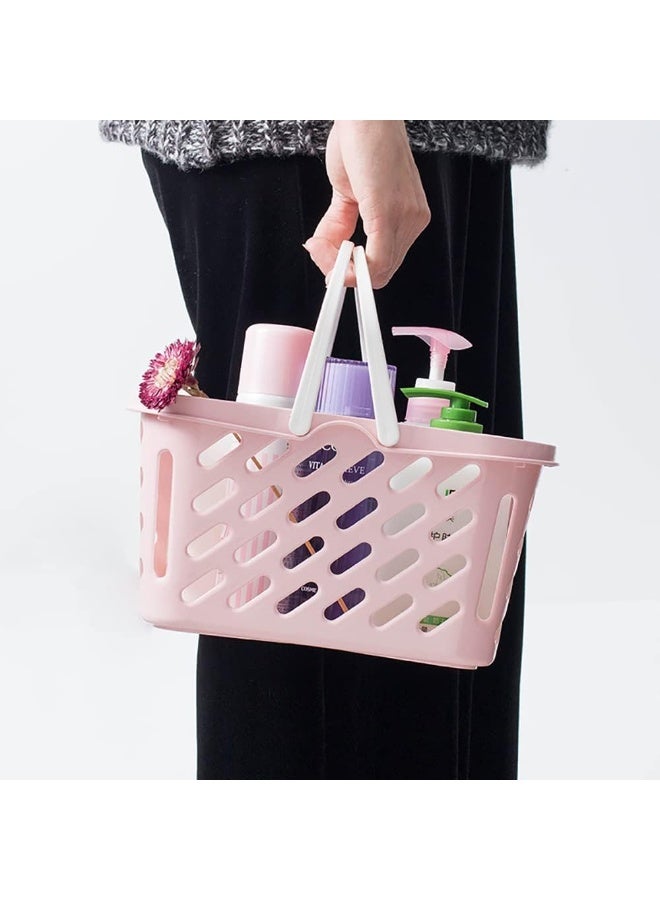 DIOTTI 2 Pack Portable Plastic Storage Baskets with Handles, Shower Caddy Organizer Bins for Bathroom, Kitchen, Dorm, Bedroom, Laundry, Beach - Image 5