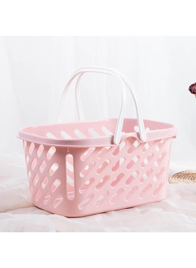 DIOTTI 2 Pack Portable Plastic Storage Baskets with Handles, Shower Caddy Organizer Bins for Bathroom, Kitchen, Dorm, Bedroom, Laundry, Beach - Image 4