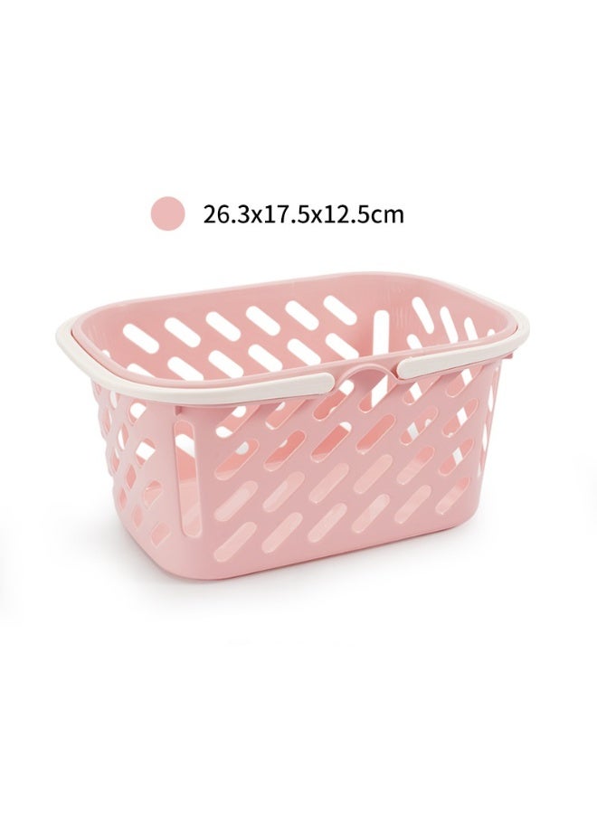 DIOTTI 2 Pack Portable Plastic Storage Baskets with Handles, Shower Caddy Organizer Bins for Bathroom, Kitchen, Dorm, Bedroom, Laundry, Beach - Image 3