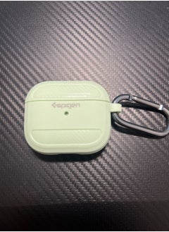 Spigen Apple AirPods 3/Pro 2/Pro Case Rugged Armor with Keychain Mint Green  - Image 2